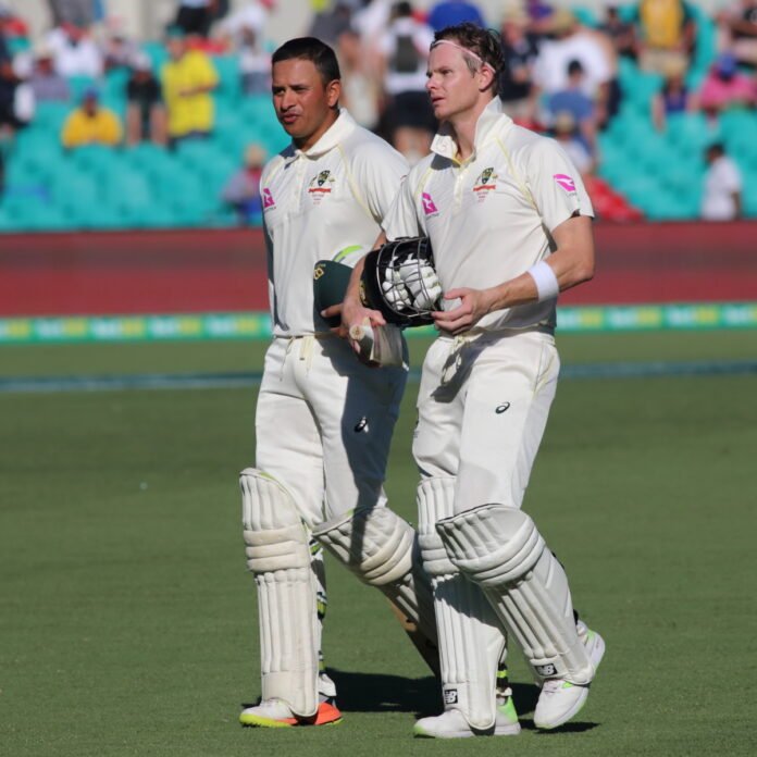 Usman Khawaja and Steve Smith