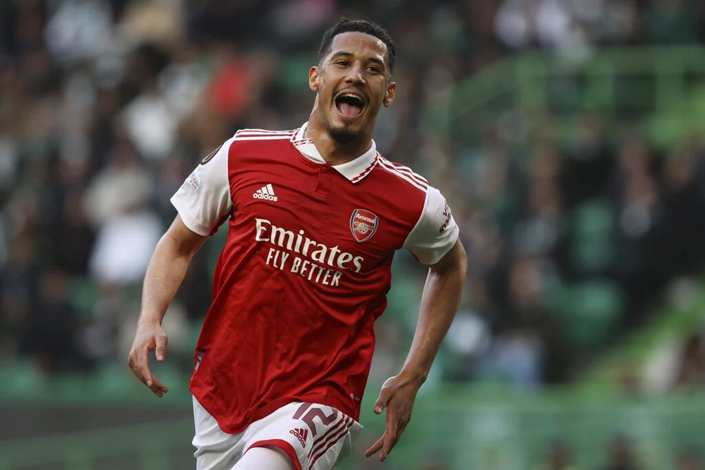 William Saliba Hails Mikel Merino William Saliba Hails Mikel Merino