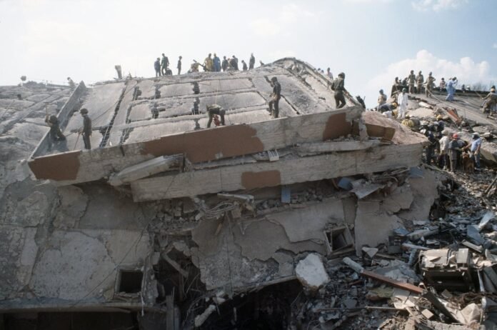 A powerful earthquake